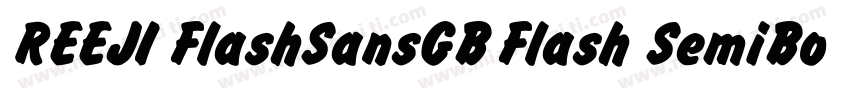 REEJI FlashSansGB Flash SemiBold字体转换